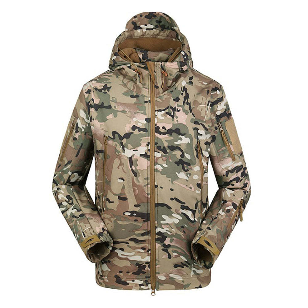 Men's fleece hooded jacket