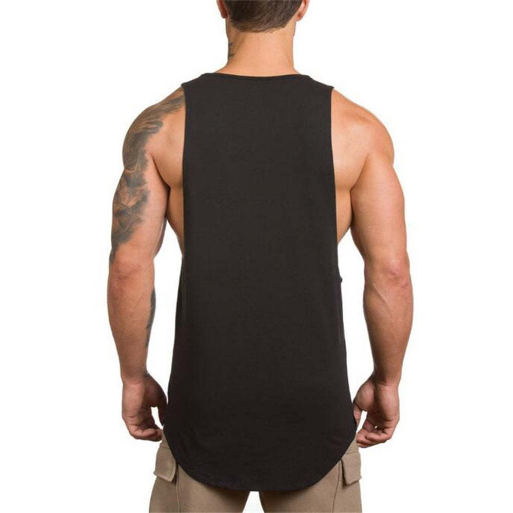 Men's Round Hem Fitness Tank Top