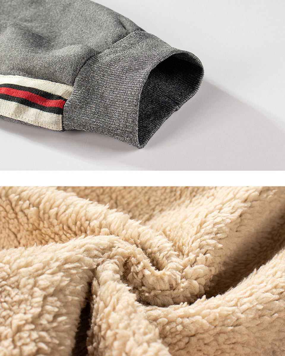 Men's Autumn and Winter Casual Fleece Sports Pants