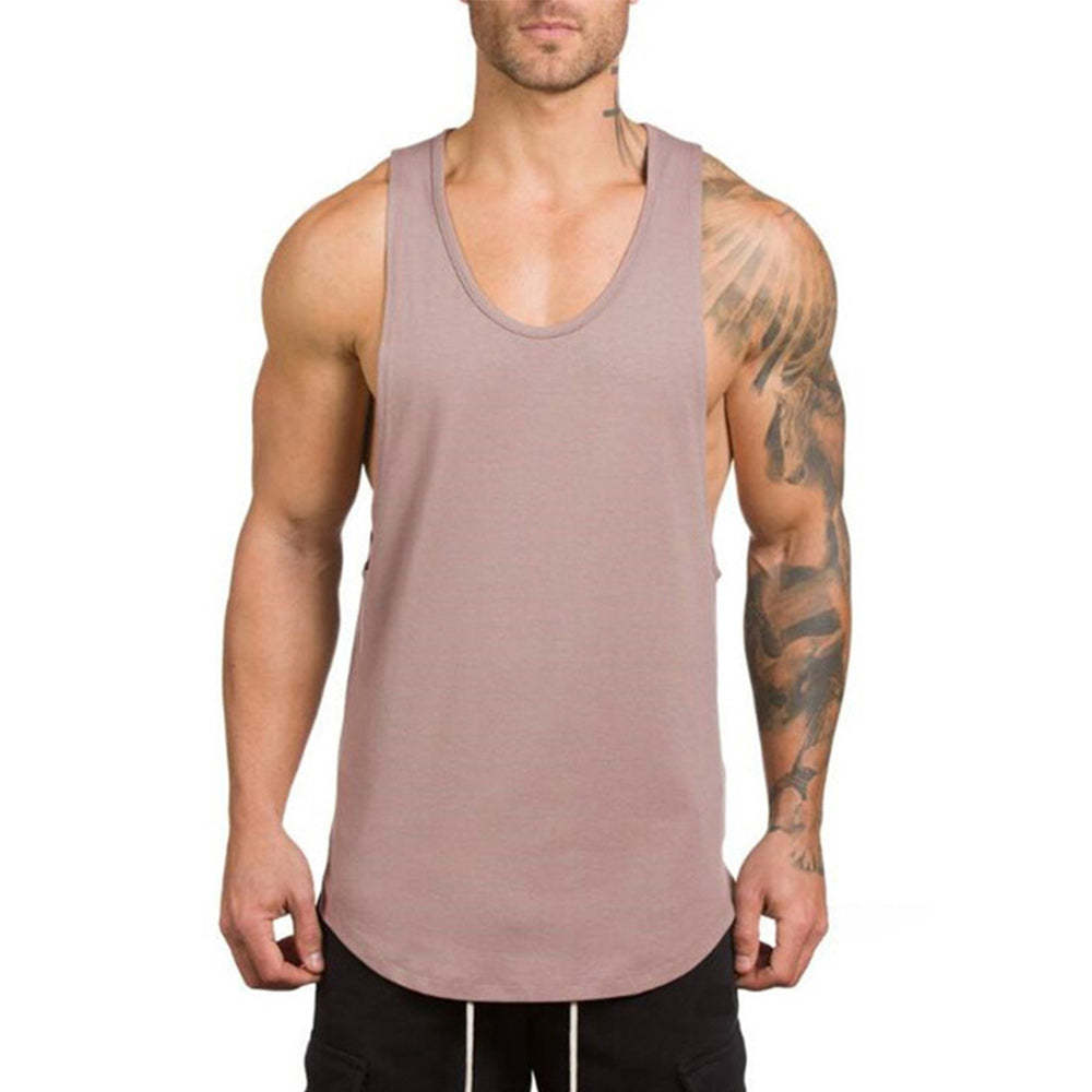 Men's Round Hem Fitness Tank Top