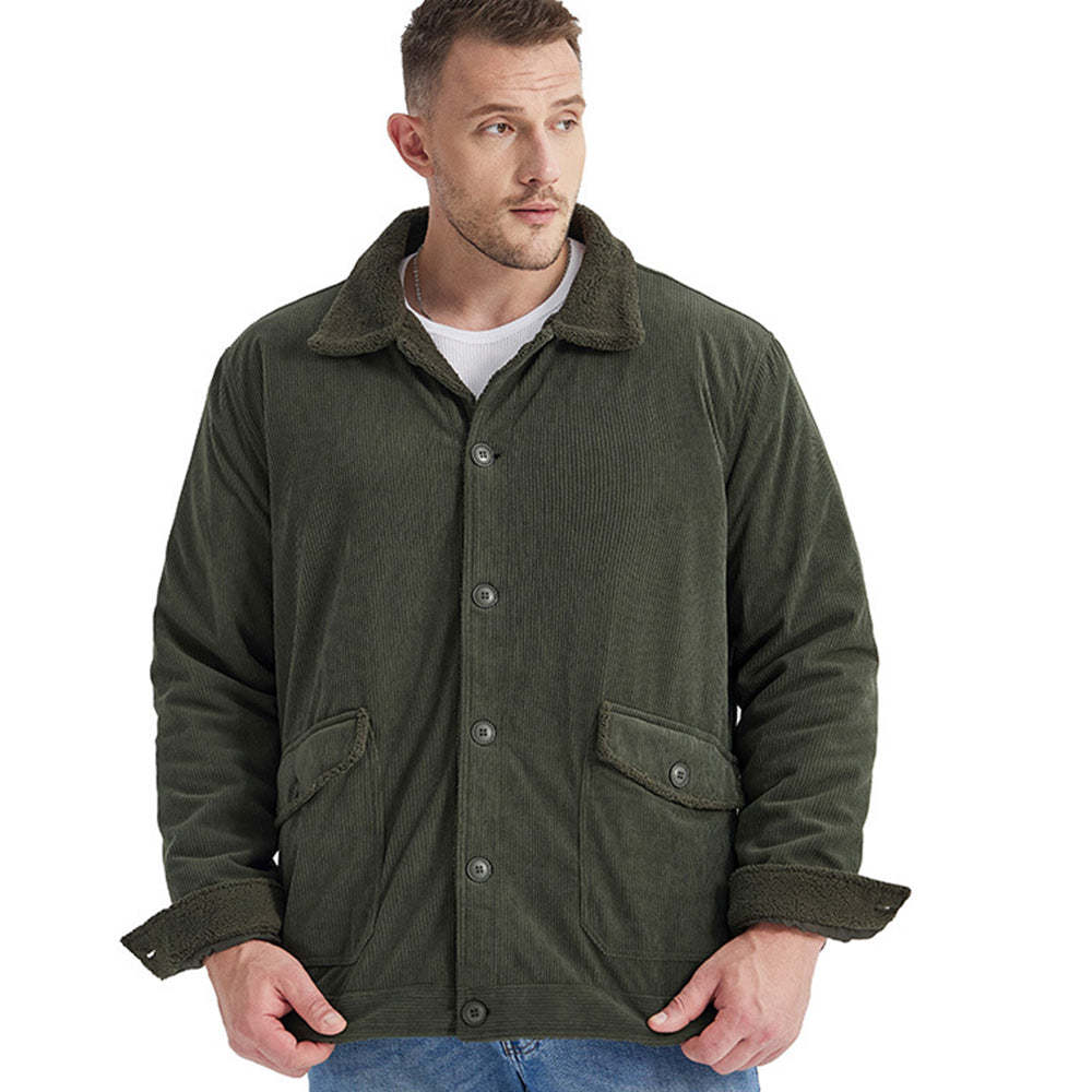Men's Corduroy Sherlock Lapel Loose Jacket