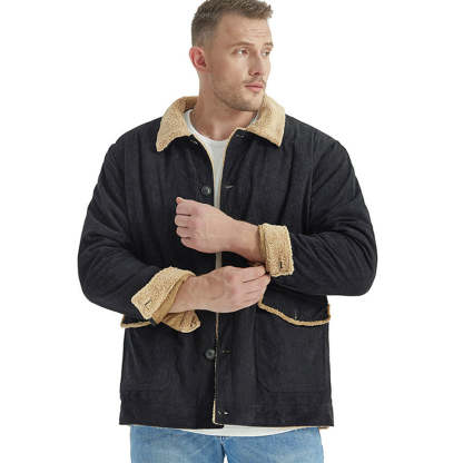 Men's Corduroy Sherlock Lapel Loose Jacket