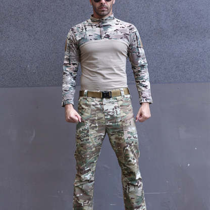Men's Camo Uniform Tactical Long Sleeve