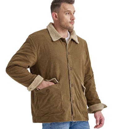 Men's Corduroy Sherlock Lapel Loose Jacket