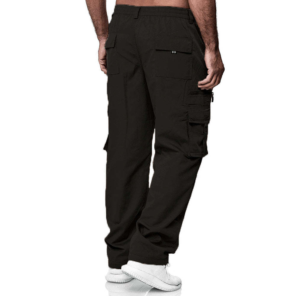 Men's Casual Multi Pocket Loose Straight Cargo Pants