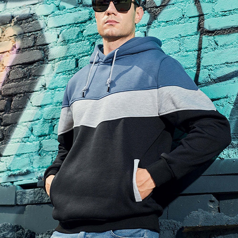 Couple's Fashion Colorblock Fleece Sweatshirt