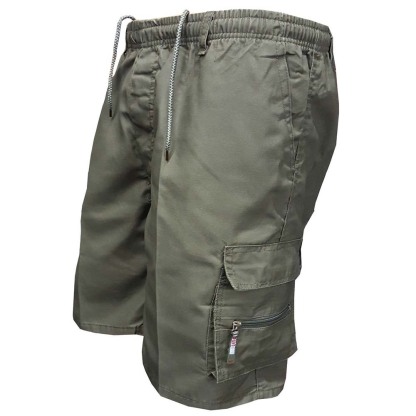Men Cargo Shorts Casual Summer Drawstring Classic Stretch Short Pants with Pockets