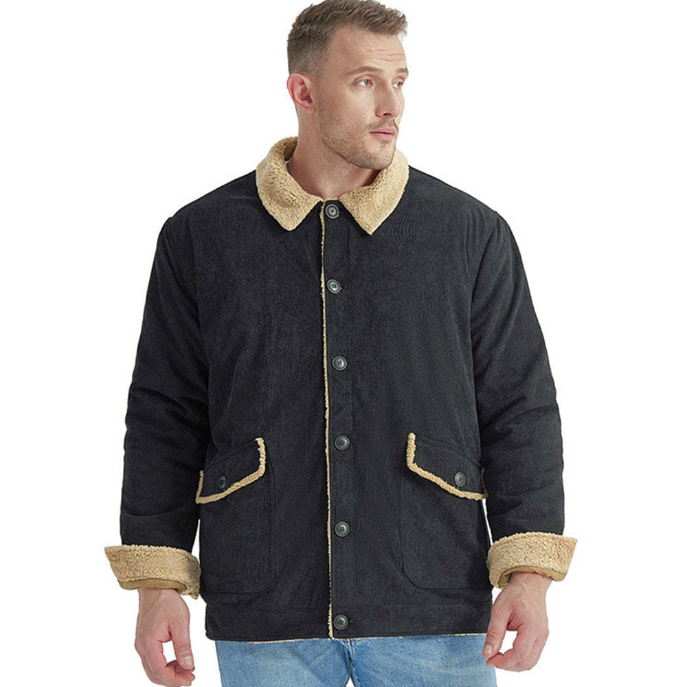 Men's Corduroy Sherlock Lapel Loose Jacket