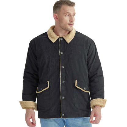 Men's Corduroy Sherlock Lapel Loose Jacket