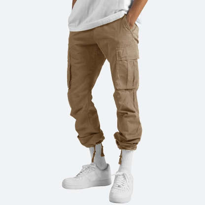 Men's Drawstring Multi Pocket Cargo Pants