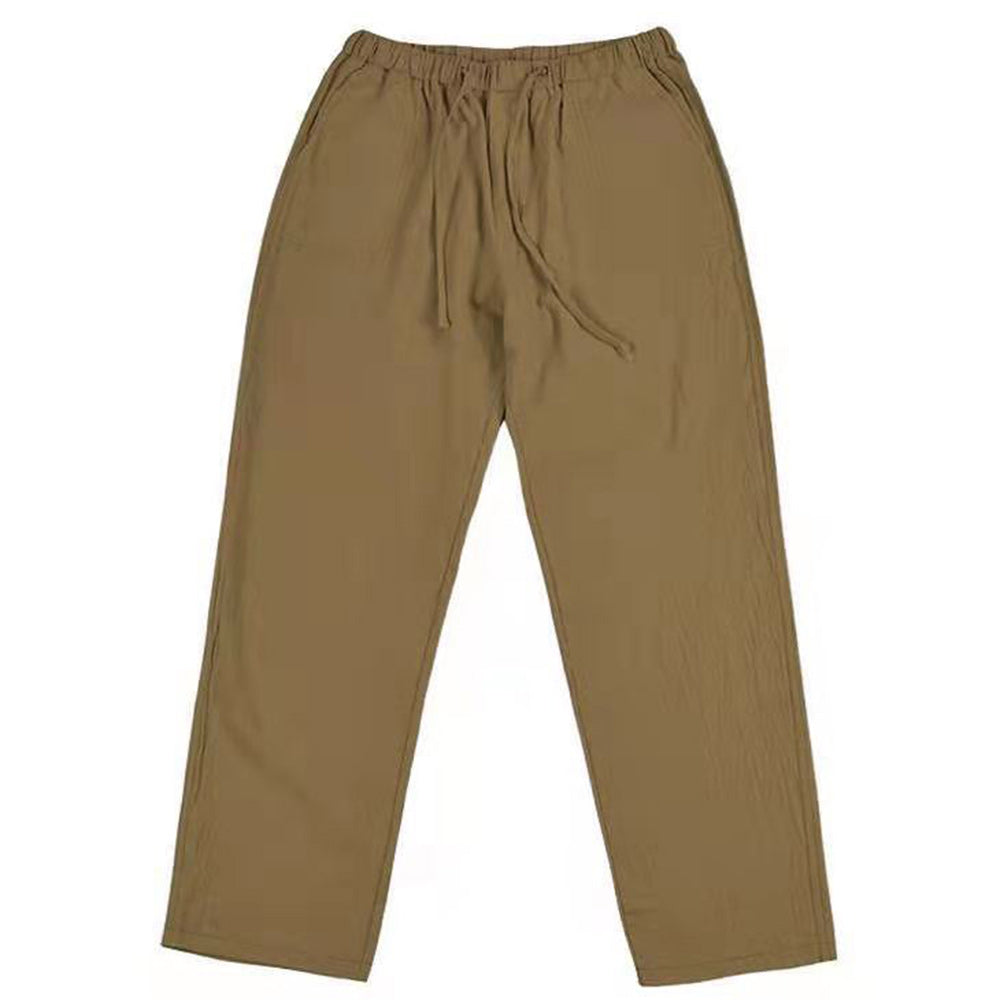 Linen leisure trousers for men