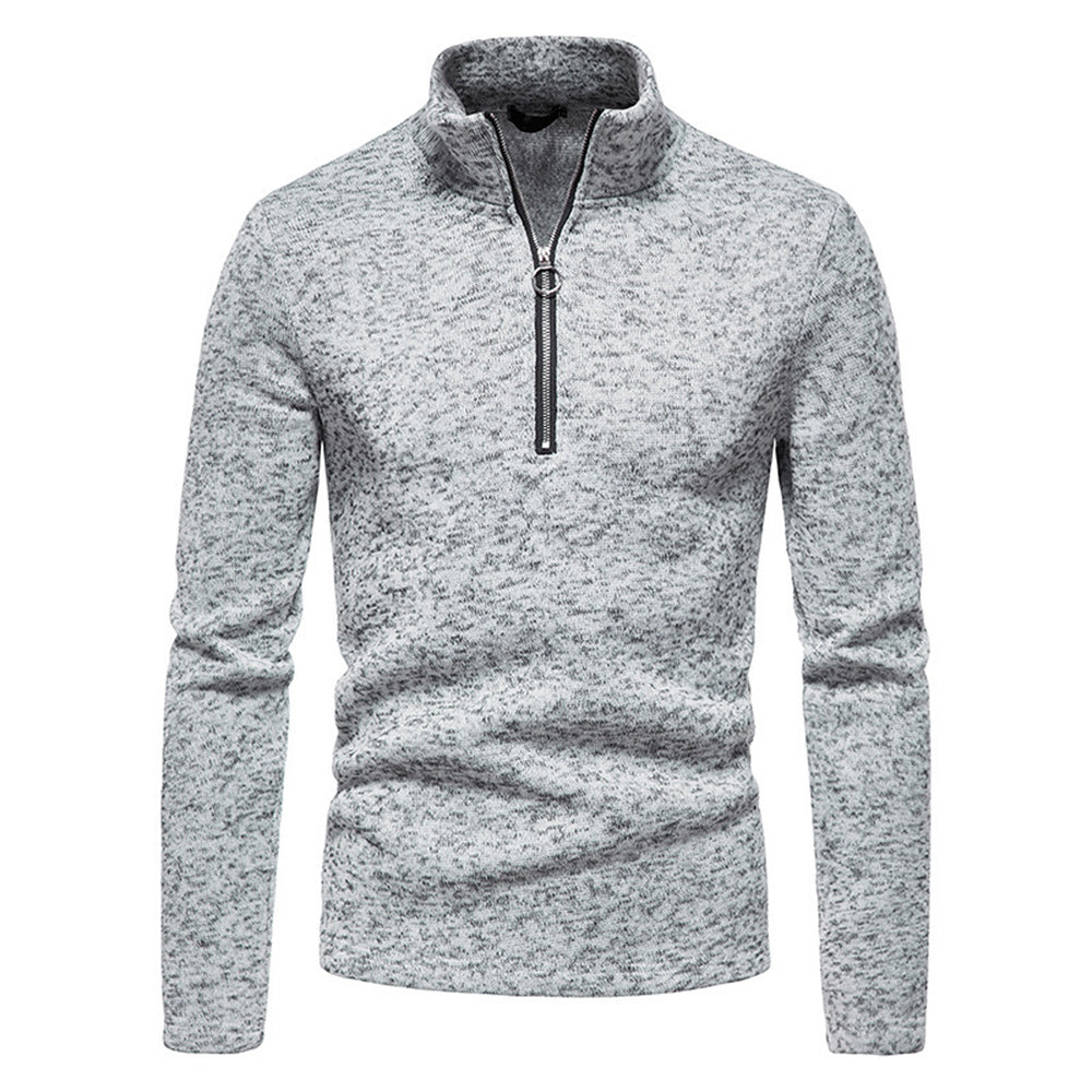 New Warm and Comfortable Half-Zip Turtleneck Men's Sweatshirt