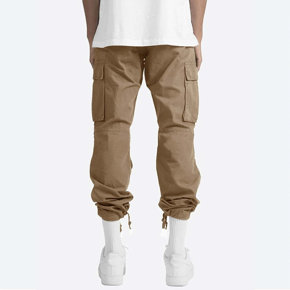 Men's Drawstring Multi Pocket Cargo Pants