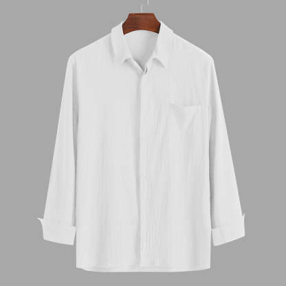 Casual Cotton Linen Shirts For Men