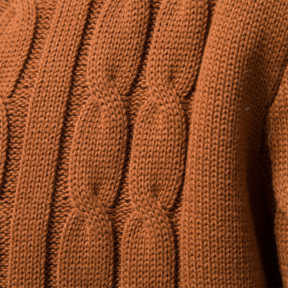 Men's Colorblock Cotton Long Sleeve Cardigan