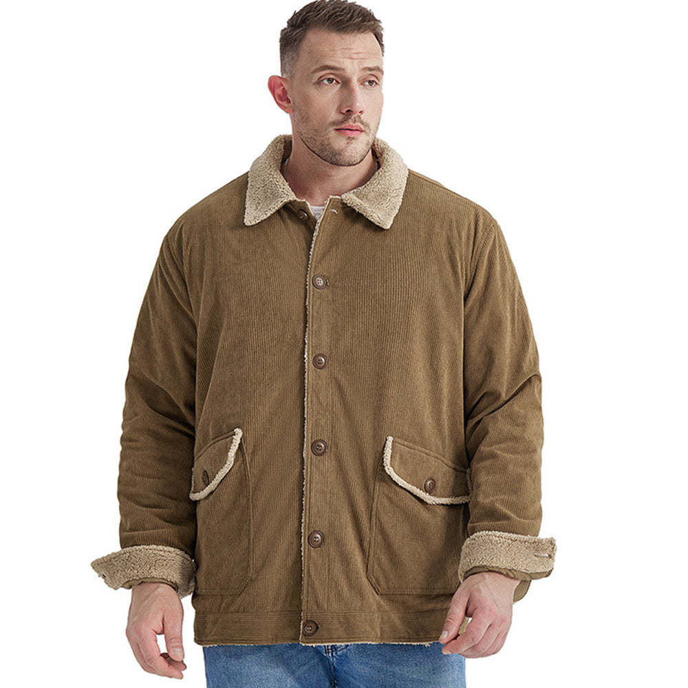Men's Corduroy Sherlock Lapel Loose Jacket
