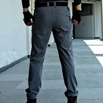New Men's Solid Color Stretch Cargo Pants