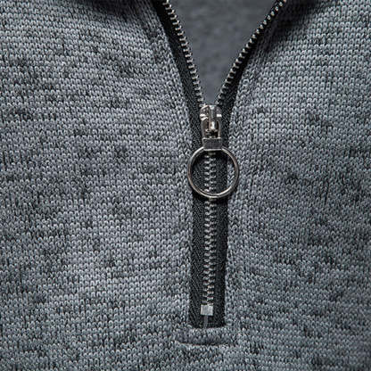 New Warm and Comfortable Half-Zip Turtleneck Men's Sweatshirt