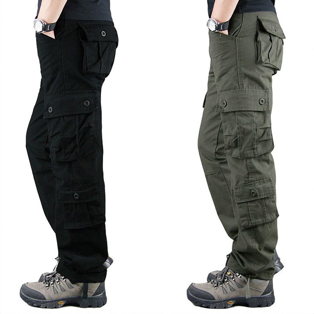 Men's Straight Casual Loose Cargo Pants