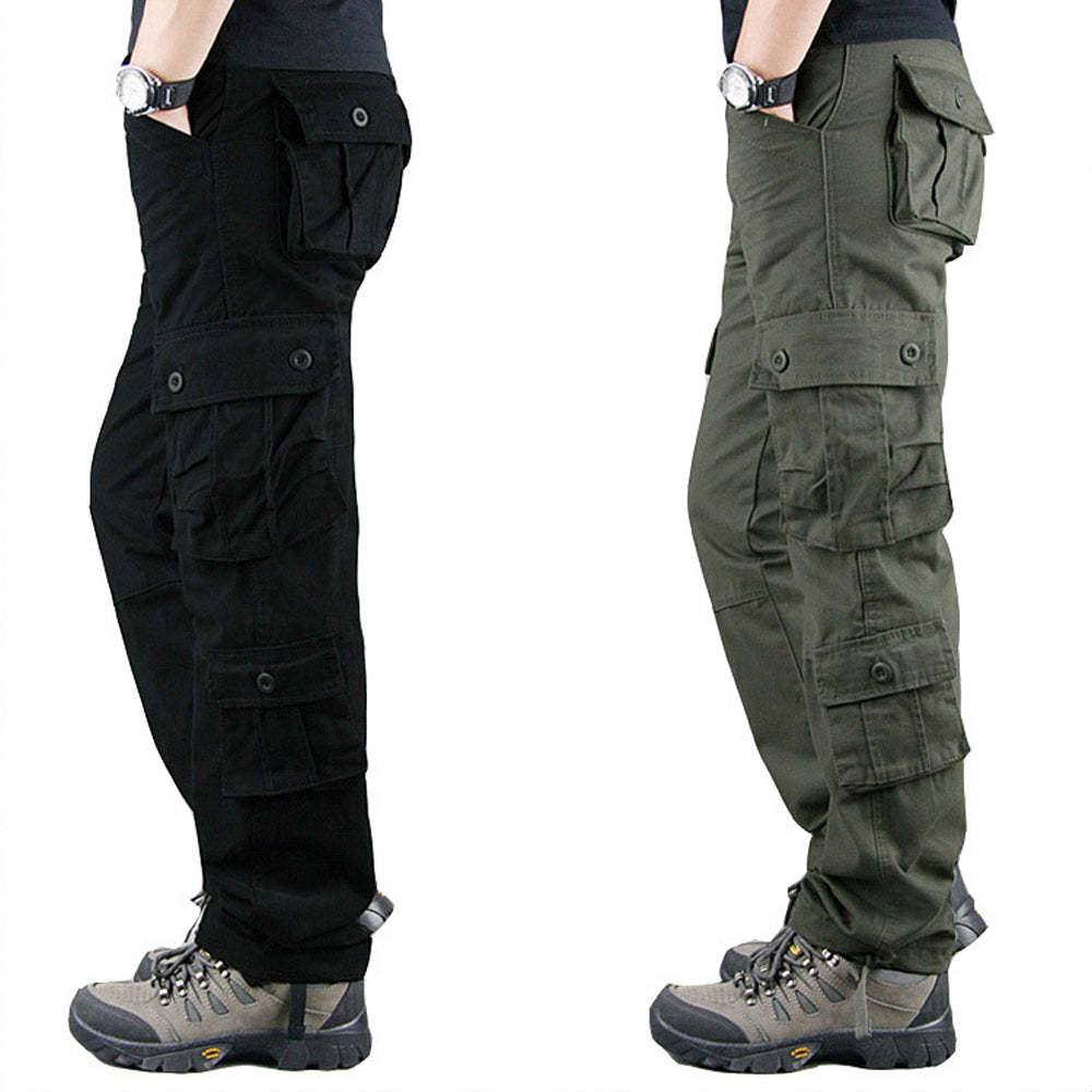 Men's Straight Casual Loose Cargo Pants