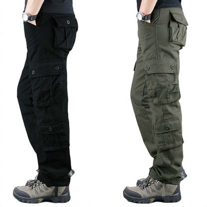 Men's Straight Casual Loose Cargo Pants
