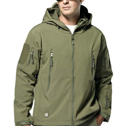 Men's fleece hooded jacket