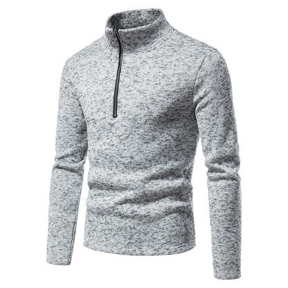 New Warm and Comfortable Half-Zip Turtleneck Men's Sweatshirt