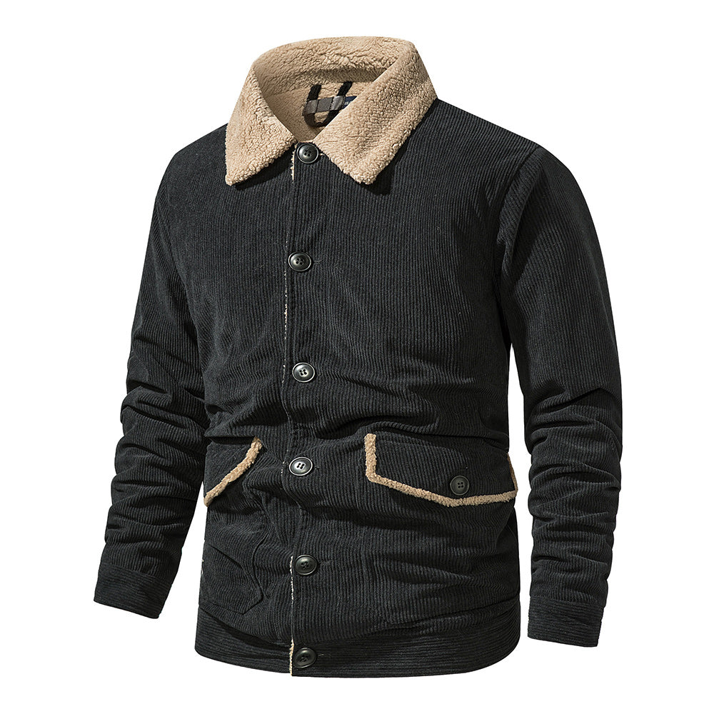 Men's Corduroy Sherlock Lapel Loose Jacket