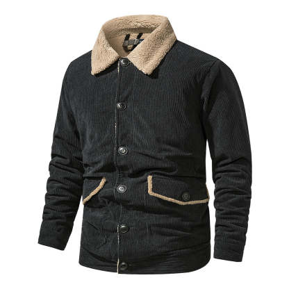 Men's Corduroy Sherlock Lapel Loose Jacket