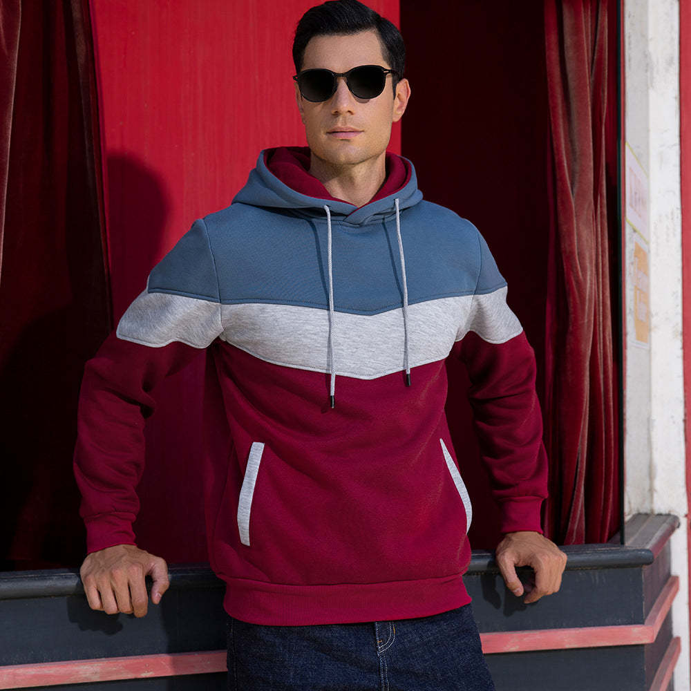 Couple's Fashion Colorblock Fleece Sweatshirt