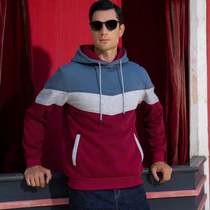 Couple's Fashion Colorblock Fleece Sweatshirt