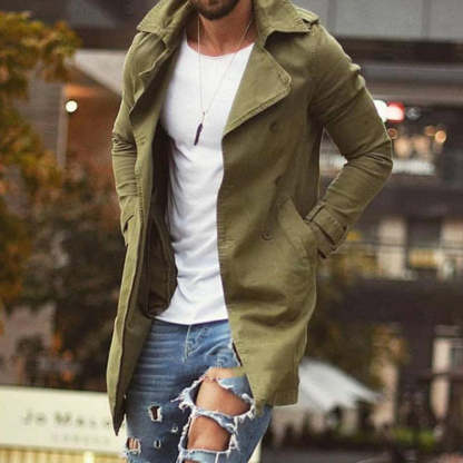 Men's Fashion Solid Color Thin Windbreaker