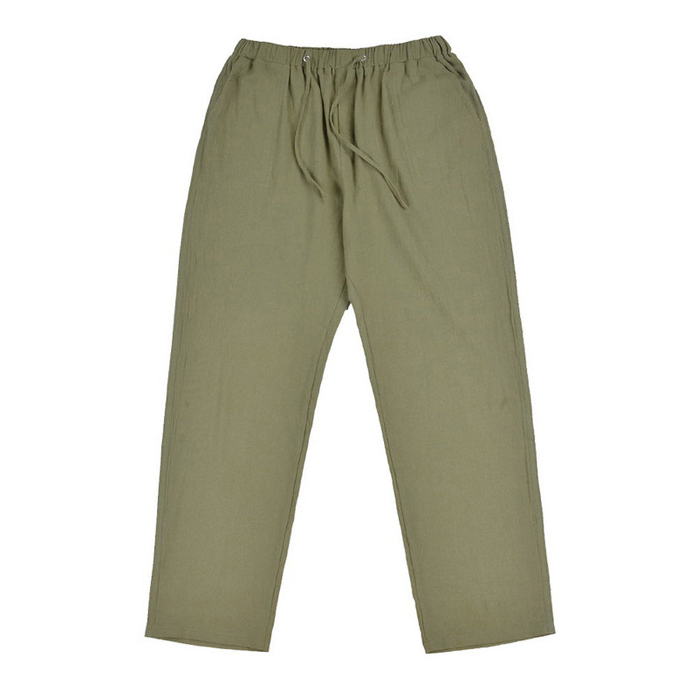 Linen leisure trousers for men