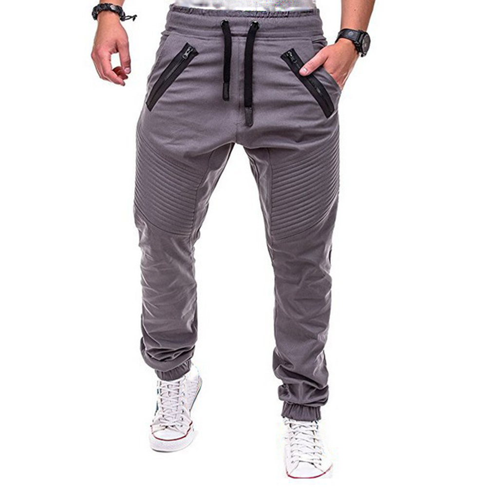 Pleated lounge trousers with lace-up stripes