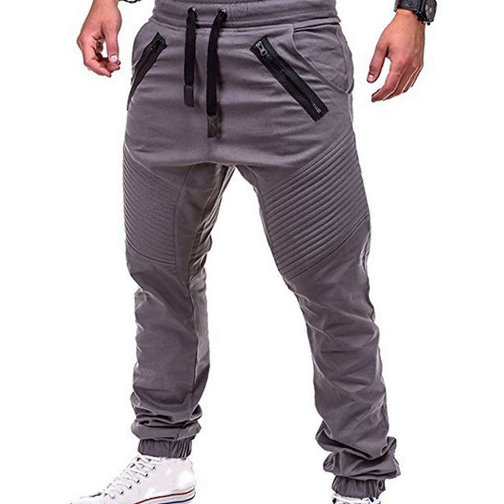 Pleated lounge trousers with lace-up stripes