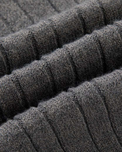 Autumn new men's zipper half-high collar twist knit bottoming shirt