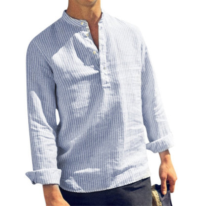 Men's Striped Long Sleeve Shirt