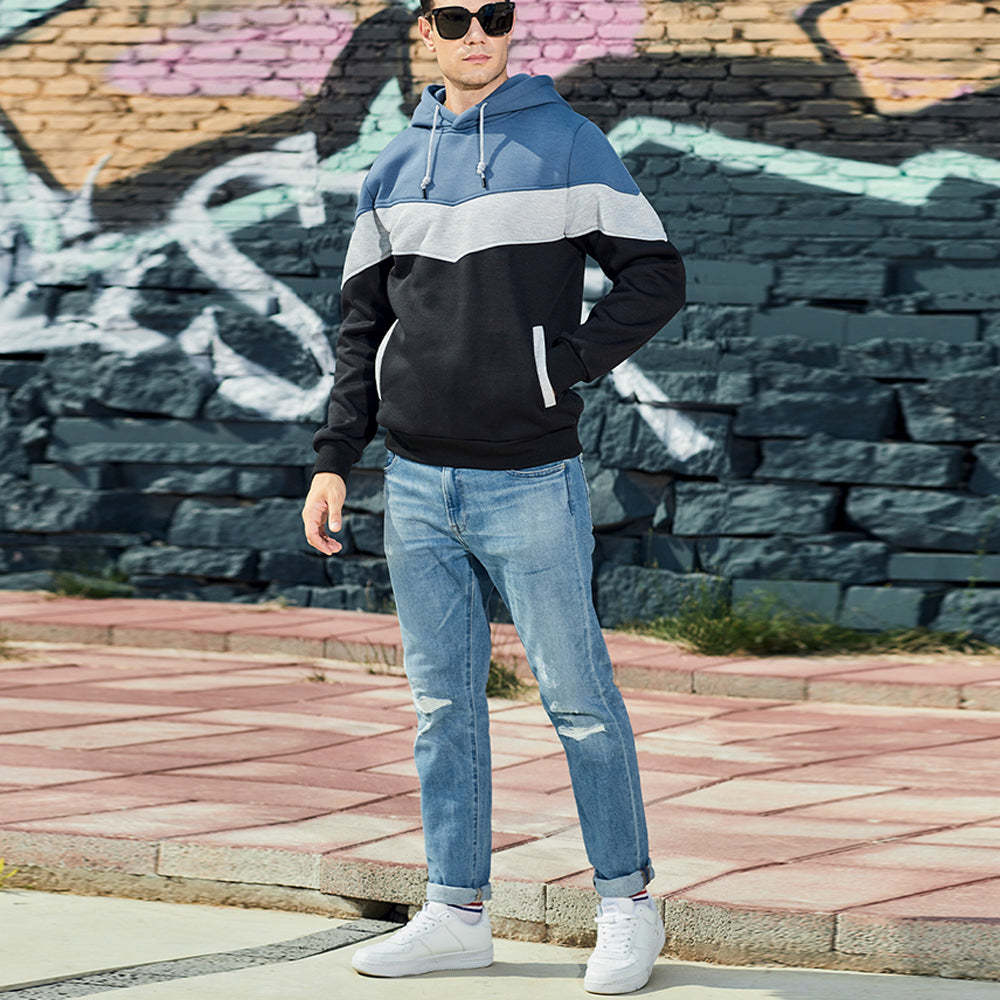 Couple's Fashion Colorblock Fleece Sweatshirt