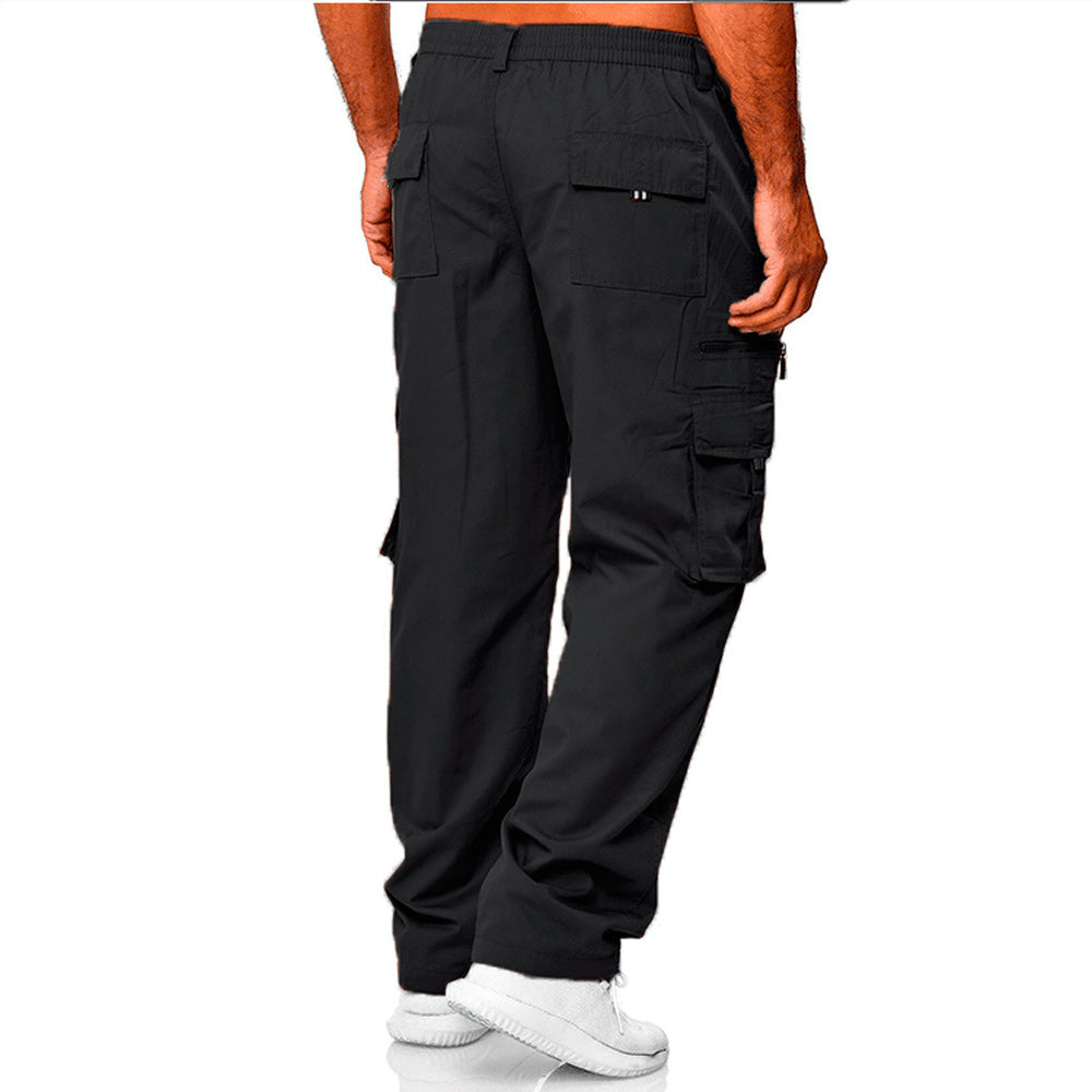 Men's Casual Multi Pocket Loose Straight Cargo Pants