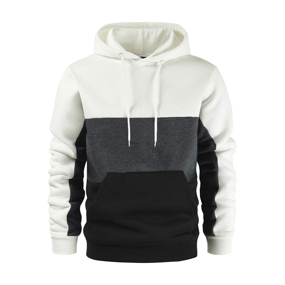 Diggetty Men's spring autumn winter fashion color block hoodie