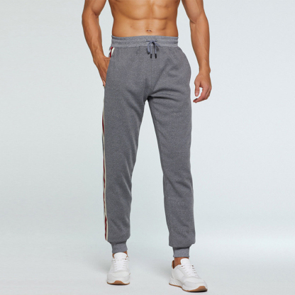 Men's Autumn and Winter Casual Fleece Sports Pants