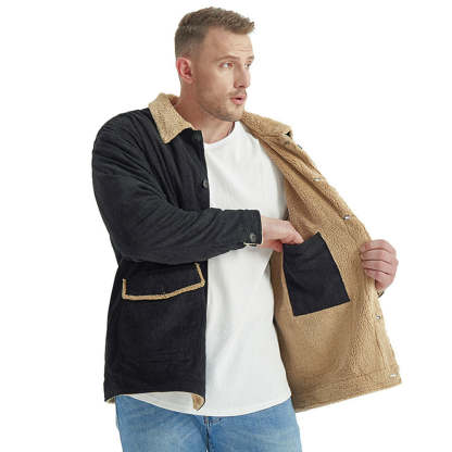 Men's Corduroy Sherlock Lapel Loose Jacket