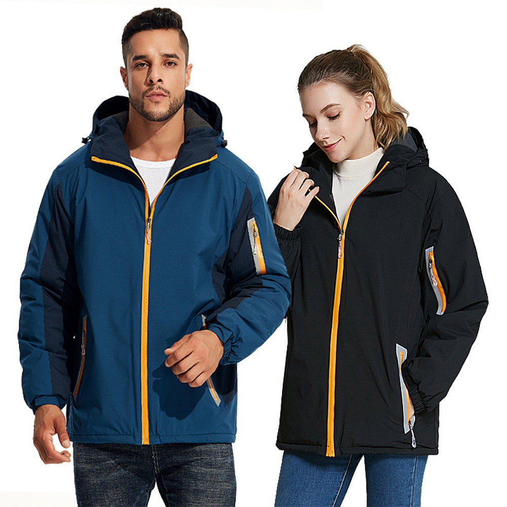 Fleece-lined outdoor reflective jacket