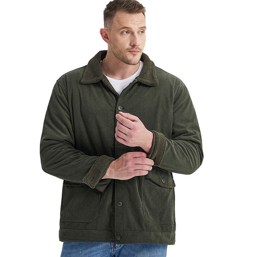 Men's Corduroy Sherlock Lapel Loose Jacket