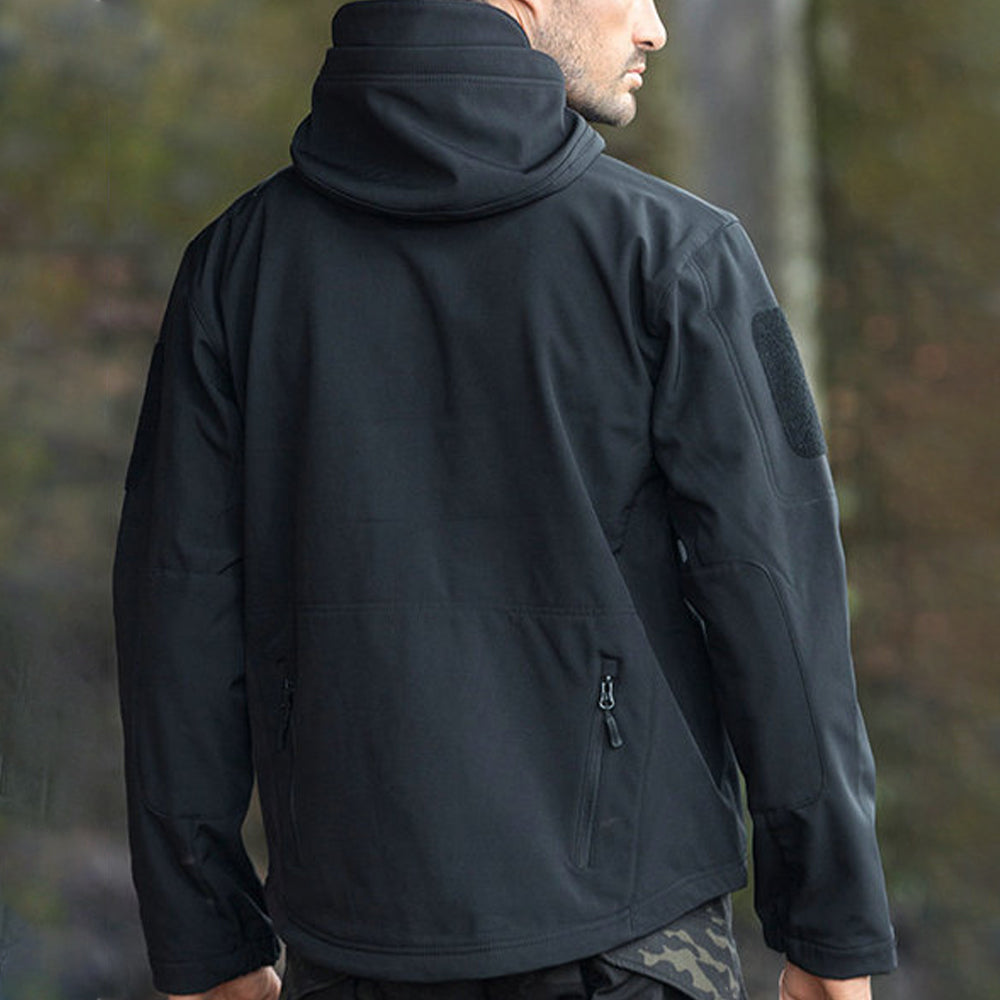 Men's fleece hooded jacket