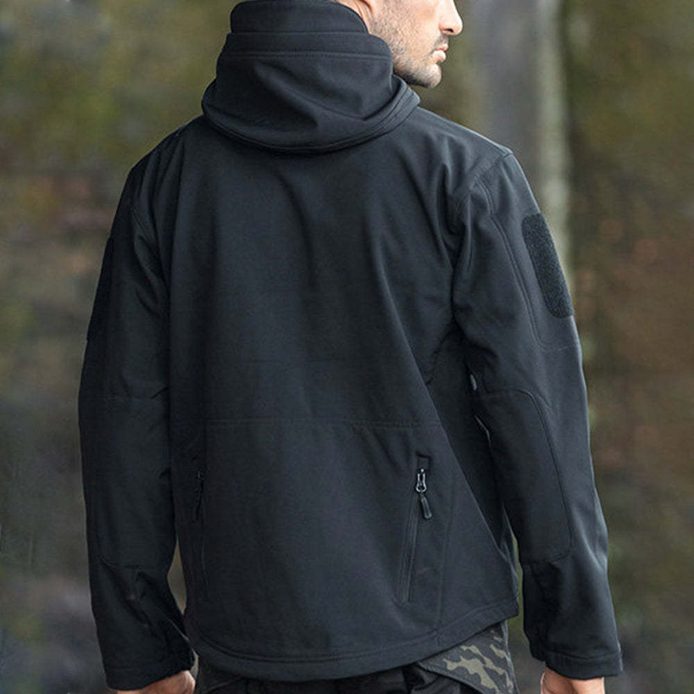 Men's fleece hooded jacket