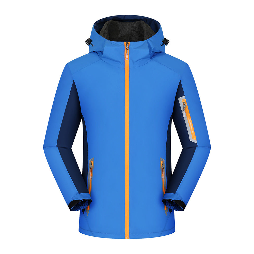 Fleece-lined outdoor reflective jacket