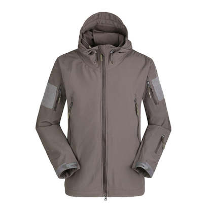 Men's fleece hooded jacket