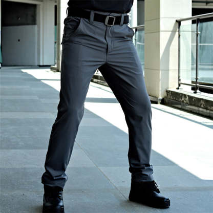 New Men's Solid Color Stretch Cargo Pants