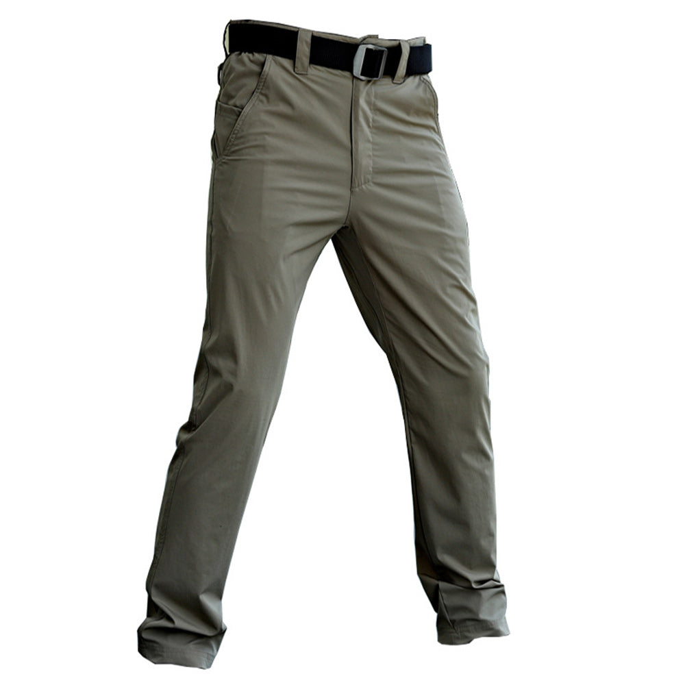 New Men's Solid Color Stretch Cargo Pants
